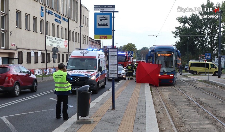 Katowice: Śmiertelne potrącenie 17-latki przez tramwaj