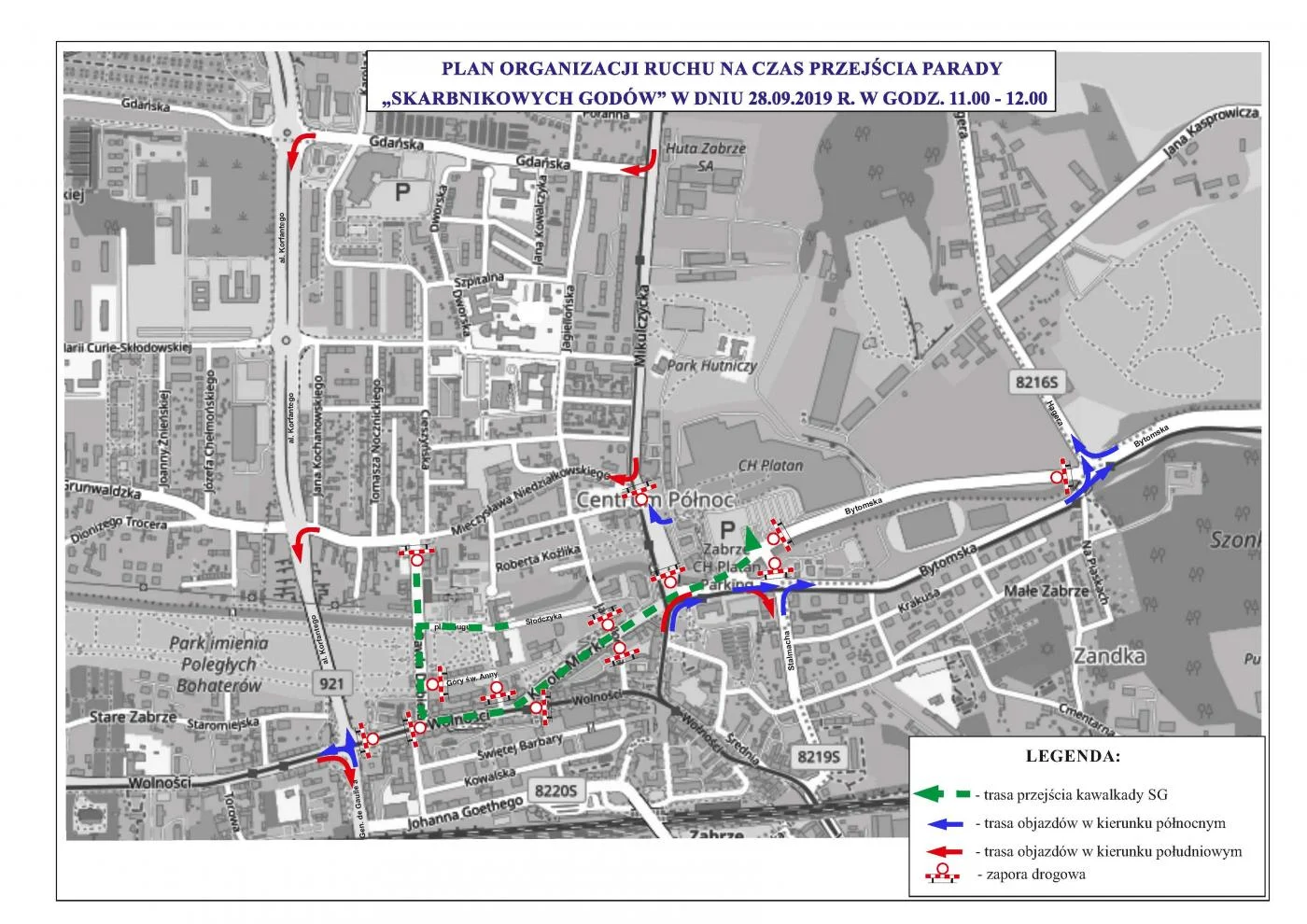 Zabrze: "Skarbnikowe Gody" - utrudnienia w ruchu drogowym