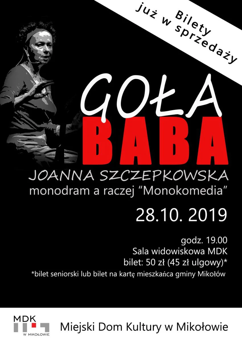Goła Baba - monodram w MDK Mikołów