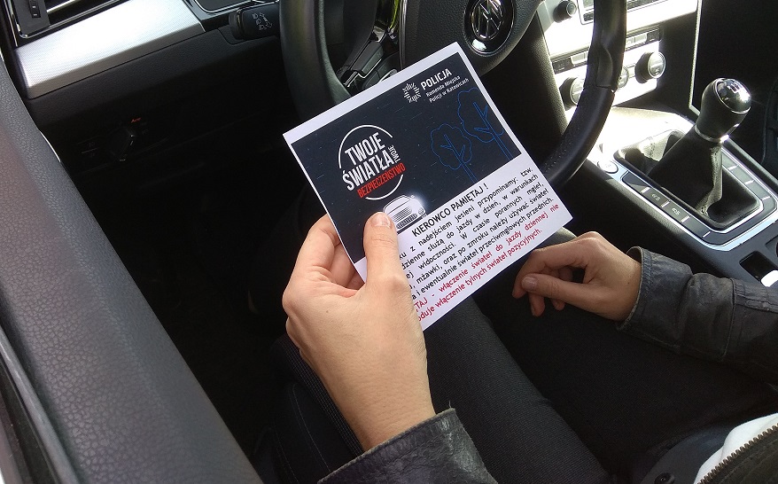 "Twoje światła - Twoje bezpieczeństwo!". Bądź widoczny na drodze