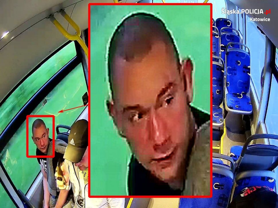 Policja poszukuje sprawców wybicia szyby w autobusie