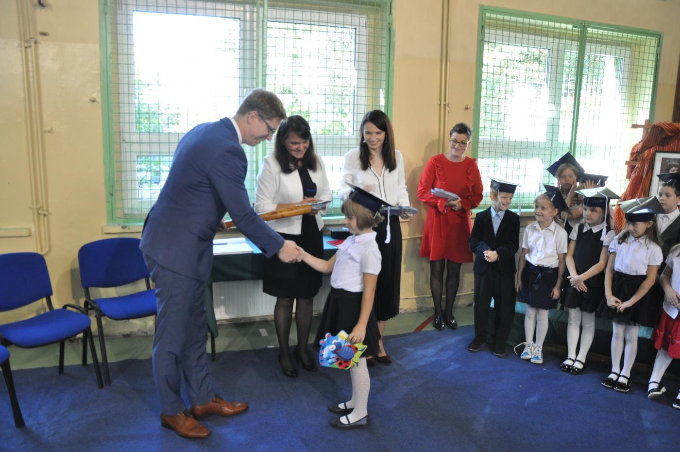 Pasowanie na ucznia w SP nr 4 w Świętochłowicach