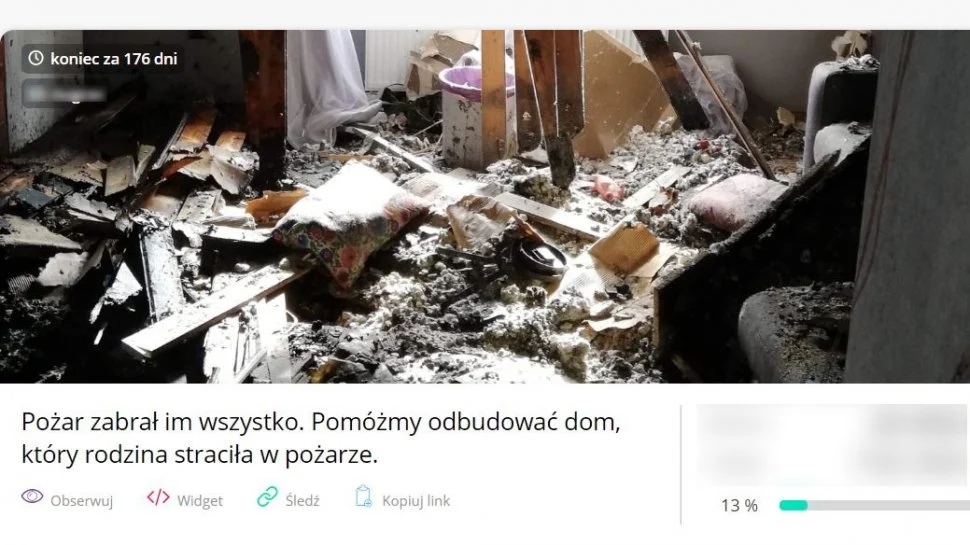 Świętochłowicki policjant w pożarze stracił dobytek życia. Potrzebna jest pomoc
