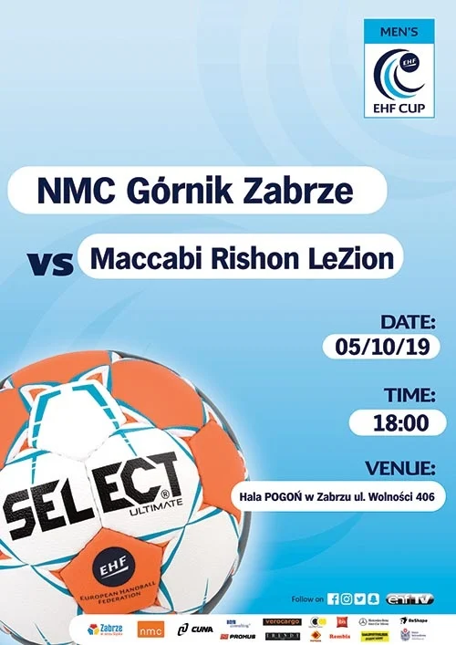 EHF CUP: Górnik Zabrze - Maccabi Rishon LeZion