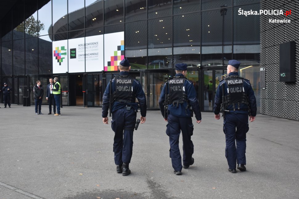 Katowiccy policjanci zabezpieczają Światową Konferencję Antydopingową WADA 2019