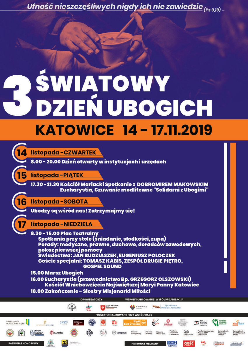 Czas na III Światowy Dzień Ubogich i II urodziny Zupy w Kato. Czas na zmianę!