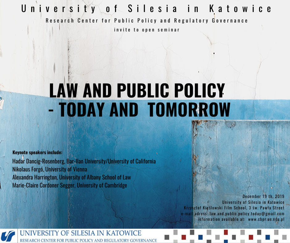 LAW AND PUBLIC POLICY - TODAY AND TOMORROW - międzynarodowe seminarium naukowe