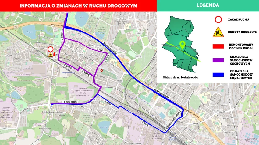 Świętochłowice: Drugi etap remontu na ul. Metalowców