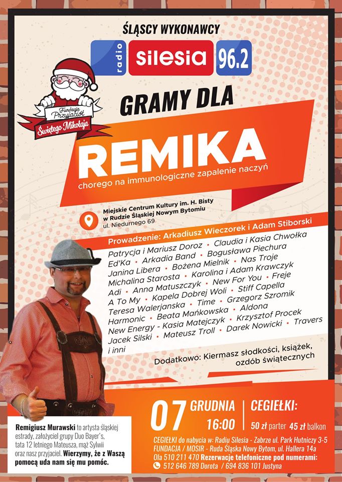 Gramy dla Remika! Zapraszamy na koncert charytatywny