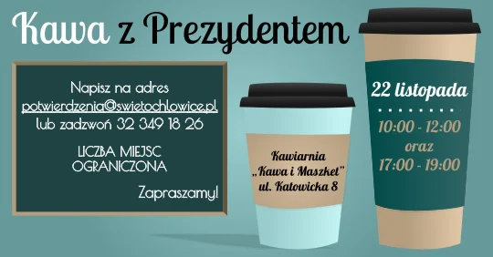 Prezydent Daniel Beger zaprasza na kawę i ciasto z okazji rocznicy swojej prezydentury