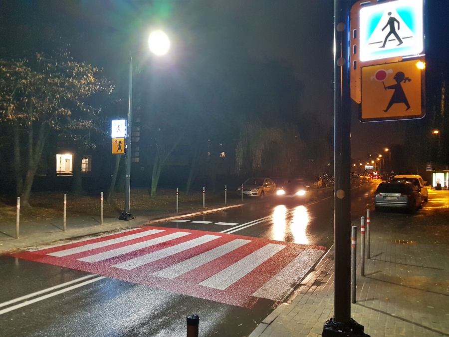 Powstało pierwsze aktywne przejście dla pieszych w Chorzowie