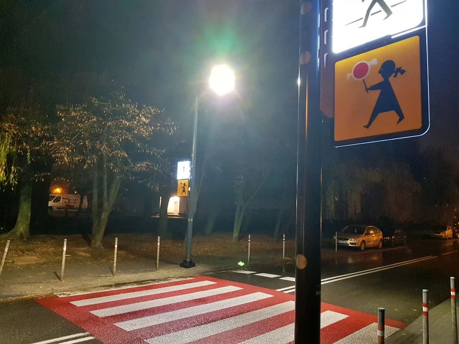 Powstało pierwsze aktywne przejście dla pieszych w Chorzowie