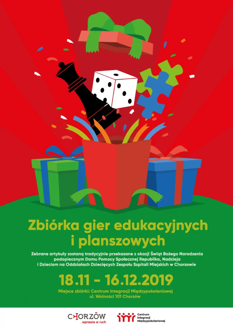 W Chorzowie trwa charytatywna zbiórka gier planszowych i edukacyjnych