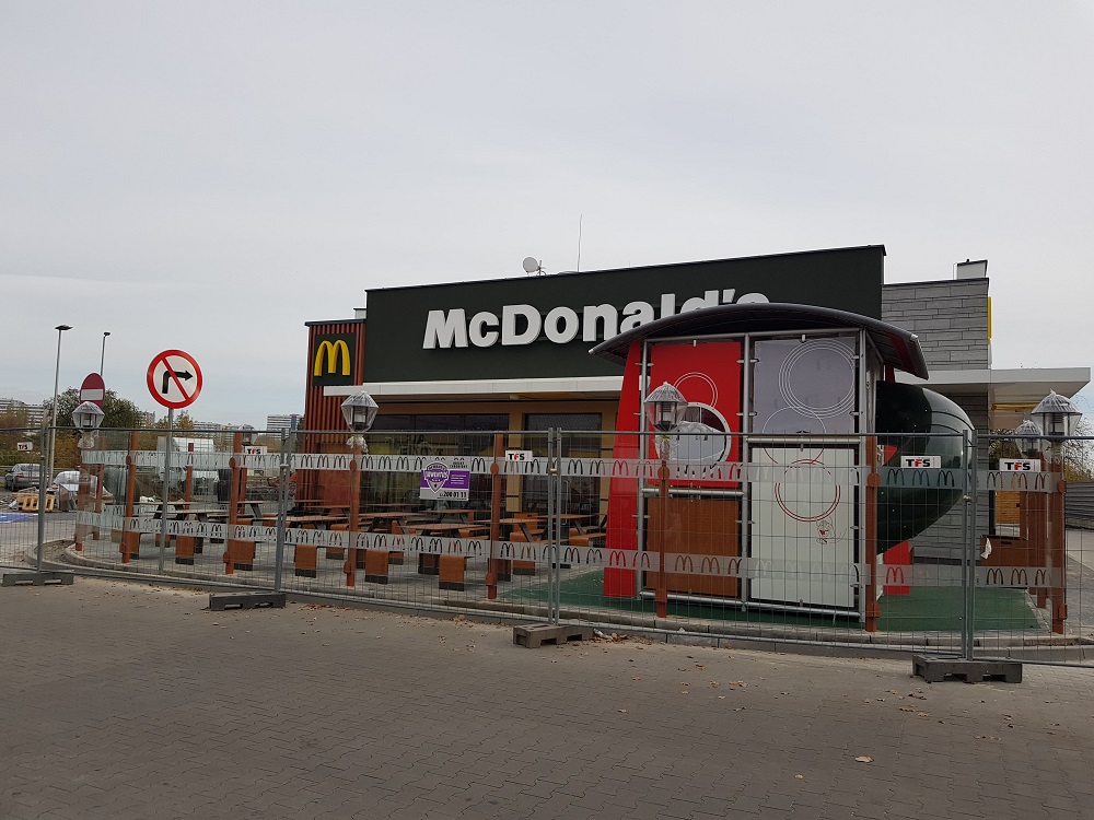 Restauracja McDonald's przy Drogowej Trasie Średnicowej już stoi!