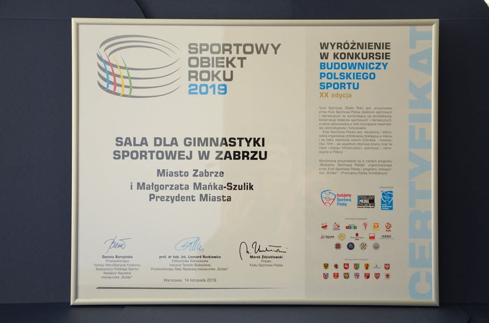 Miasto Zabrze docenione podczas Gali Sportowej Polski