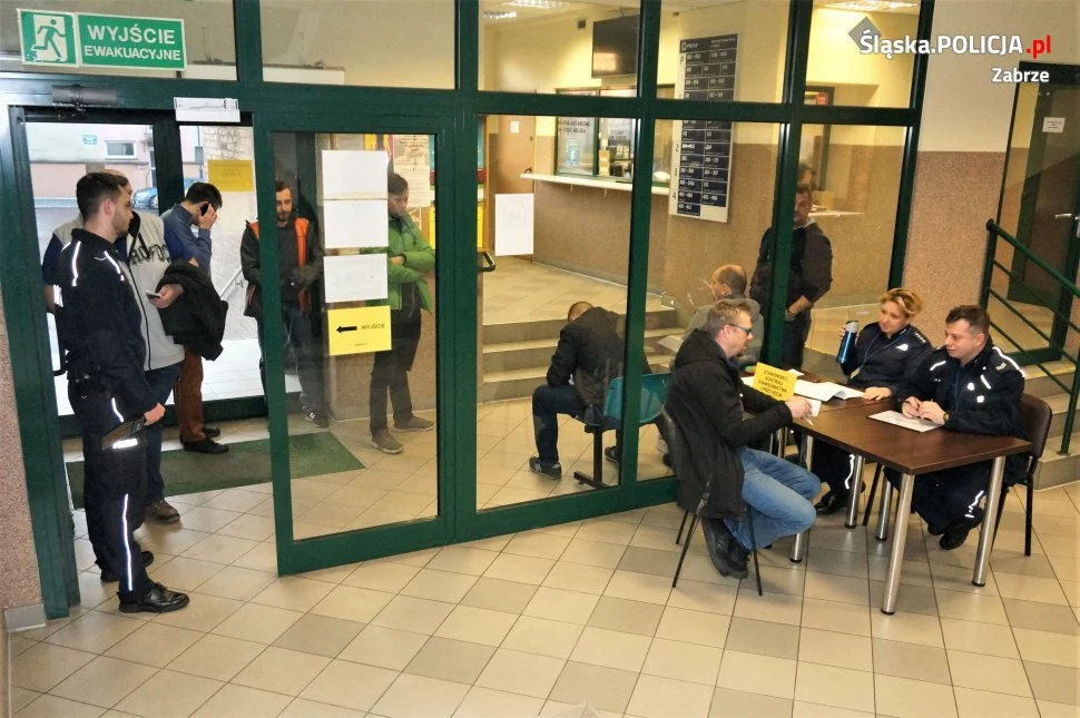 Ćwiczenia EGIDA-19 w zabrzańskiej komendzie