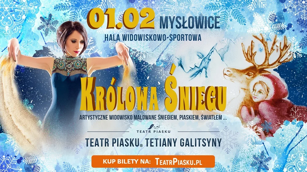 Królowa Śniegu - Teatr Piasku Tetiany Galitsyny zaprasza!