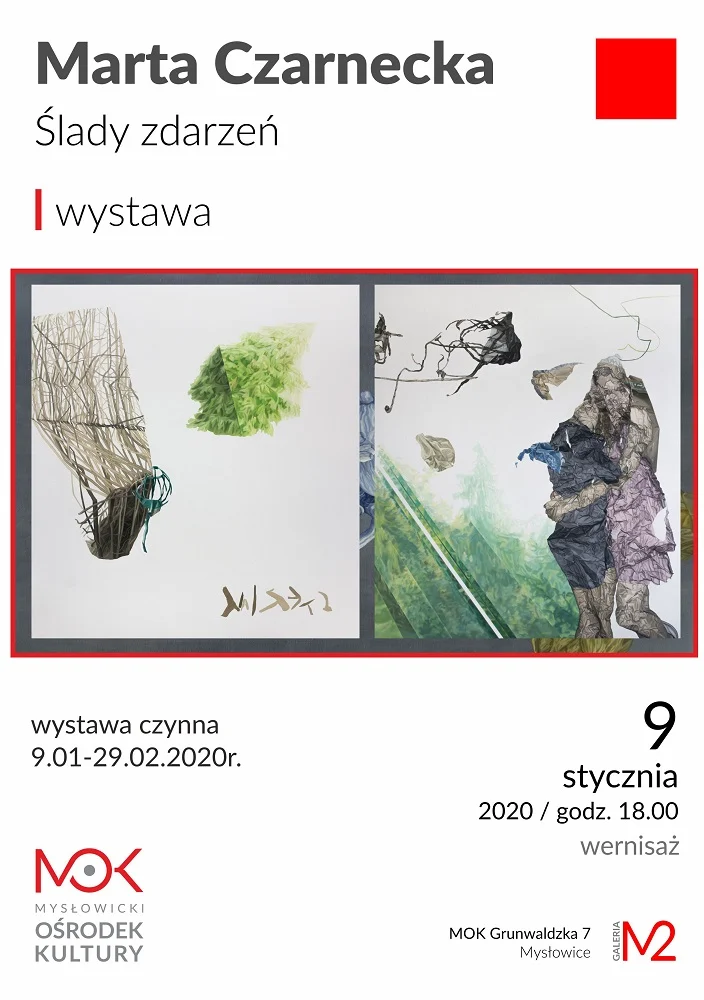 Wernisaż wystawy Marty Czarneckiej „Ślady zdarzeń”