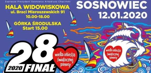 Wielki finał WOŚP 12 stycznia ponownie w Sosnowcu