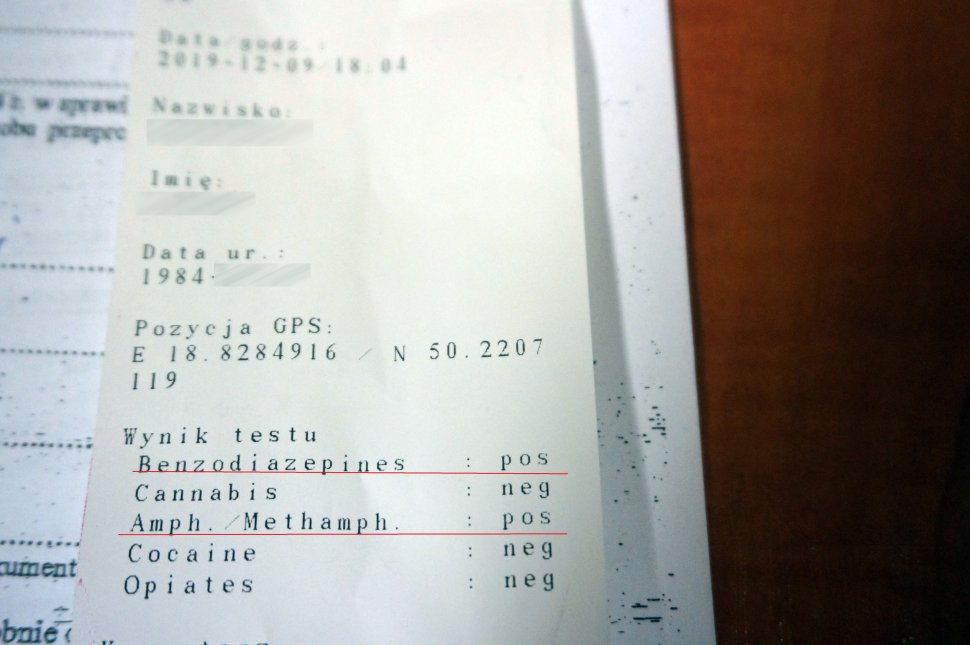 Kierowca pod wpływem metaamfetaminy próbował uciekać przed policją