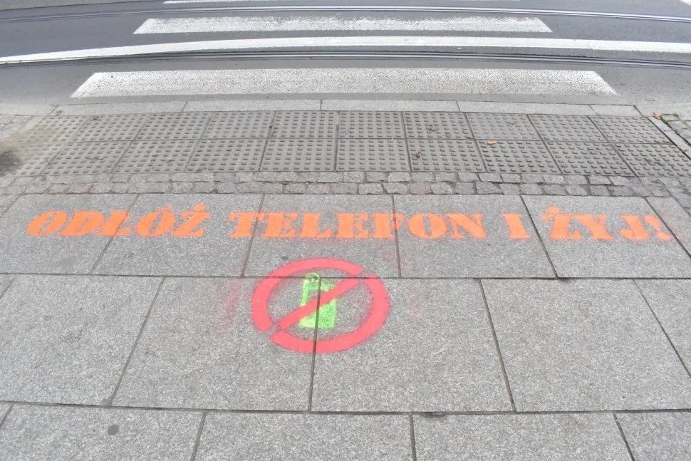 Odłóż telefon i żyj! Akcja profilaktyczna katowickiej komendy i Urzędu Miasta Katowice