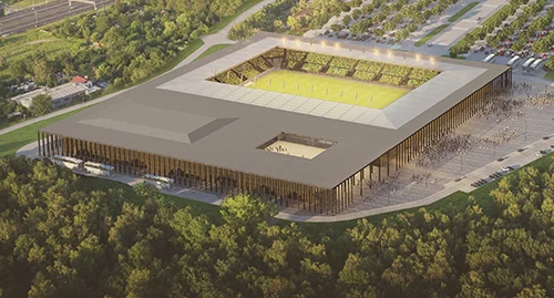 Budowa kompleksu stadionu miejskiego w Katowicach