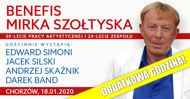 Benefis Mirka Szołtyska hitem! Koncert odbędzie się w dwóch turach