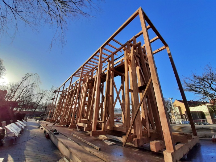 Wznowiono prace przy budowie tężni w Chorzowie. Inwestycja ma być gotowa w styczniu