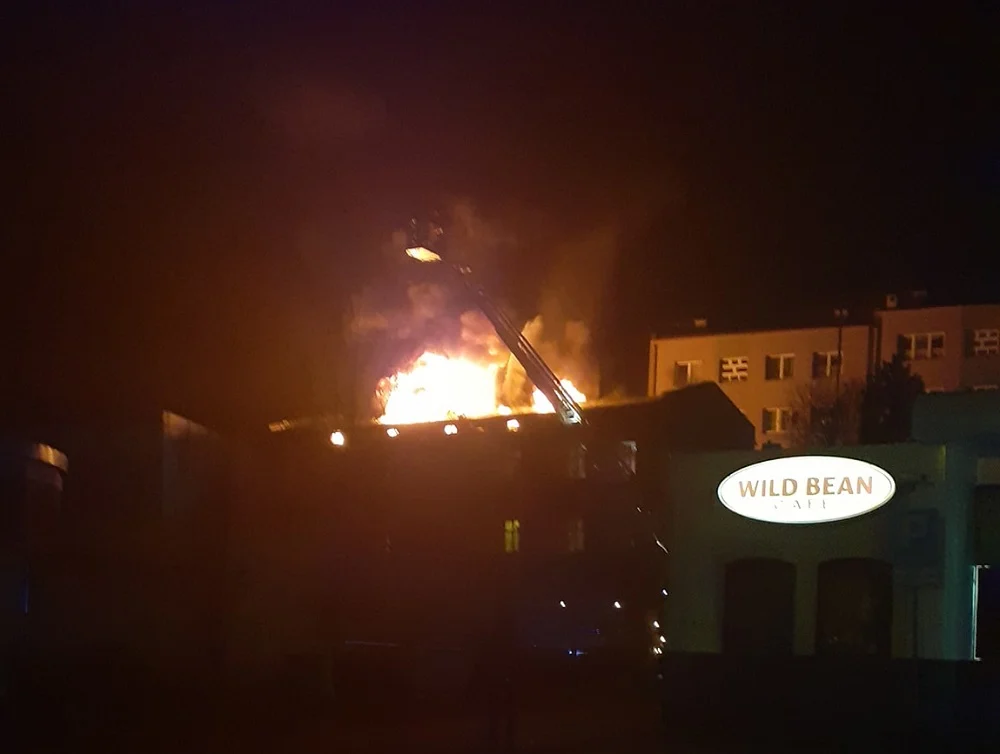 Pożar przy ul. Krasińskiego 2