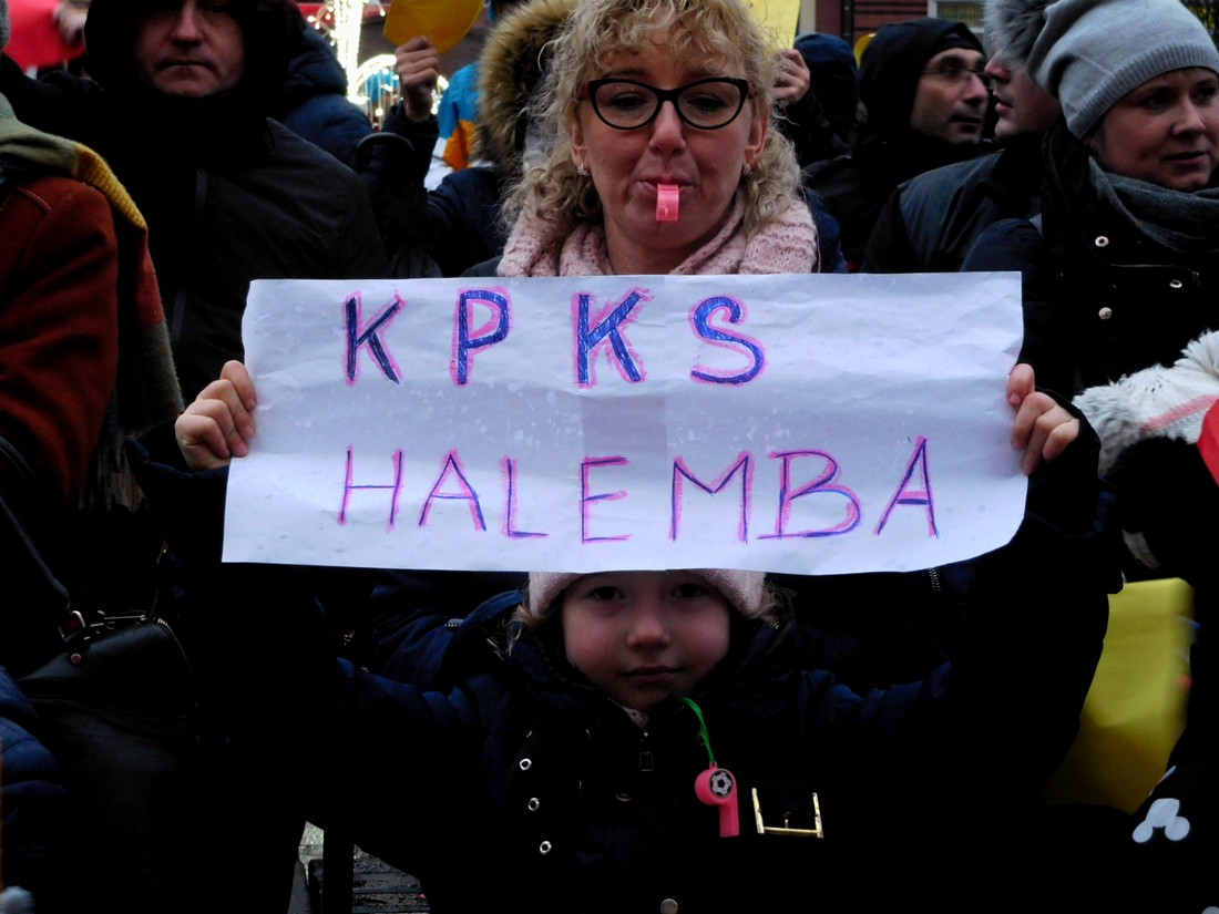 protest na rynku w sprawie finansowania sportu w Rudzie Śląskiej 22