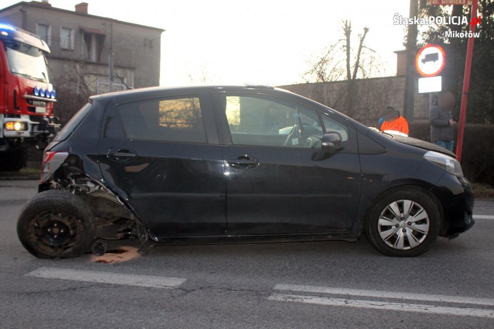 66-latek zagapił się i spowodował kolizję w Mikołowie