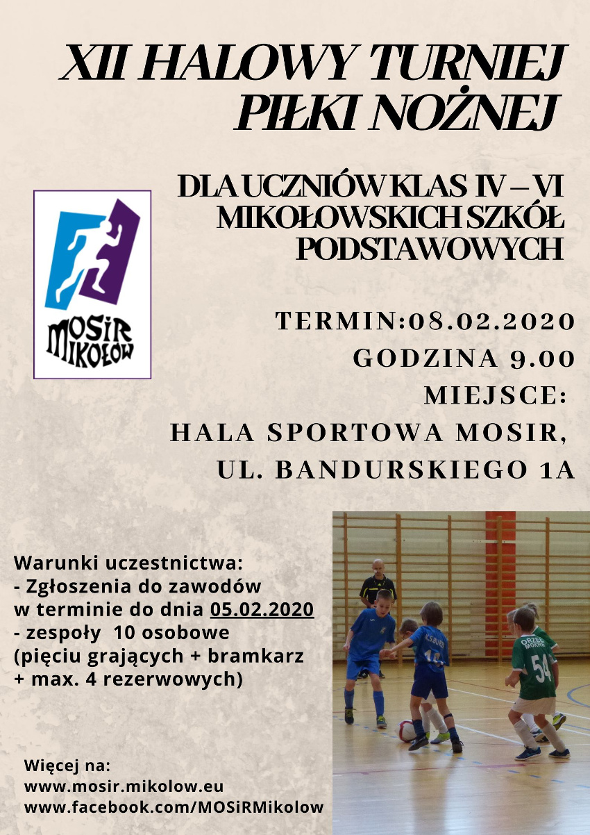 XII Halowy turniej piłki nożnej dla uczniów klas 4 - 6