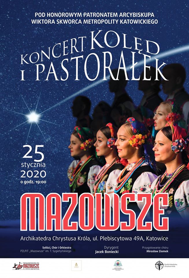 Koncert kolędowy Zespołu "Mazowsze" w katowickiej Archikatedrze