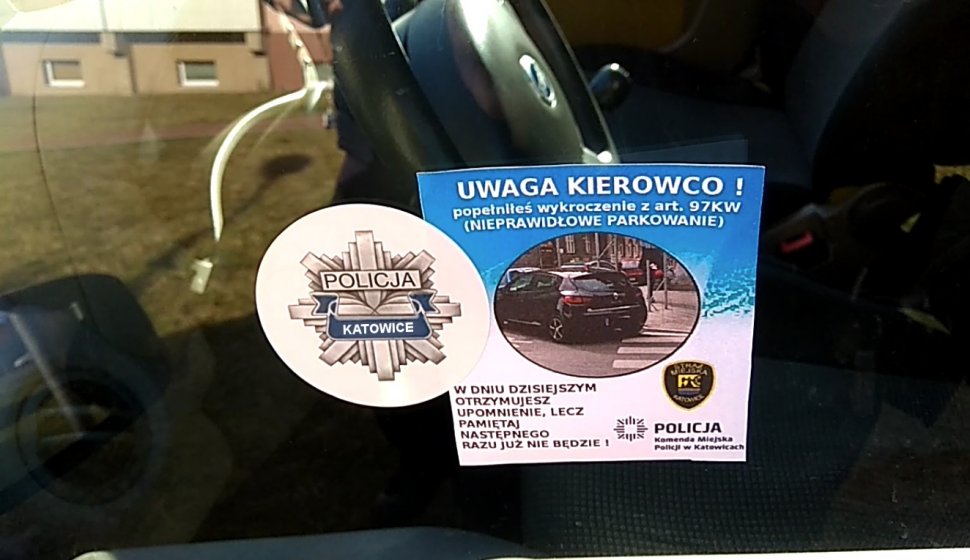 Katowice: Rozsądne parkowanie - wspólne kontrole Policji i Straży Miejskiej