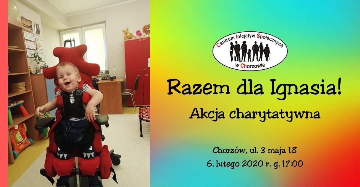 Razem dla Ignasia. Zapraszamy do udziału w akcji charytatywnej