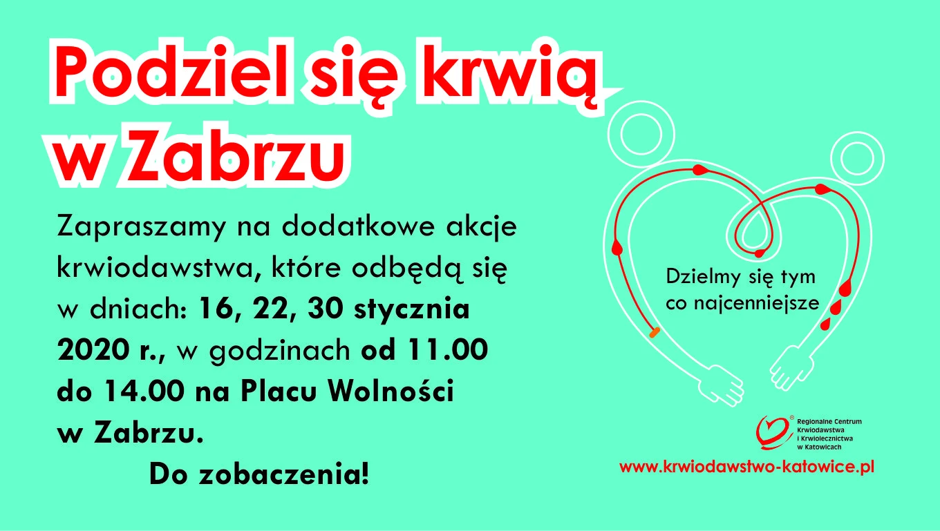 Zabrze: Dodatkowe akcje krwiodawstwa