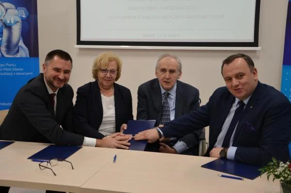 Podpisanie listu intencyjnego w Śląskim Parku Technologii Medycznych Kardio-Med Silesia