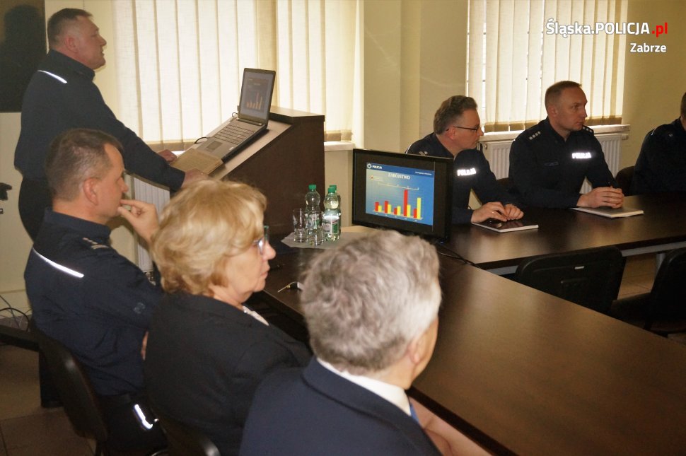 Odprawa roczna zabrzańskich policjantów