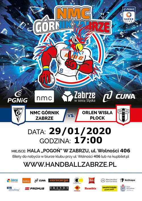 NMC Górnik Zabrze zagra z Orlen Wisłą Płock