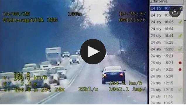 44-letni kierujący mercedesem przekroczył dozwoloną prędkość aż o 97 km/h!