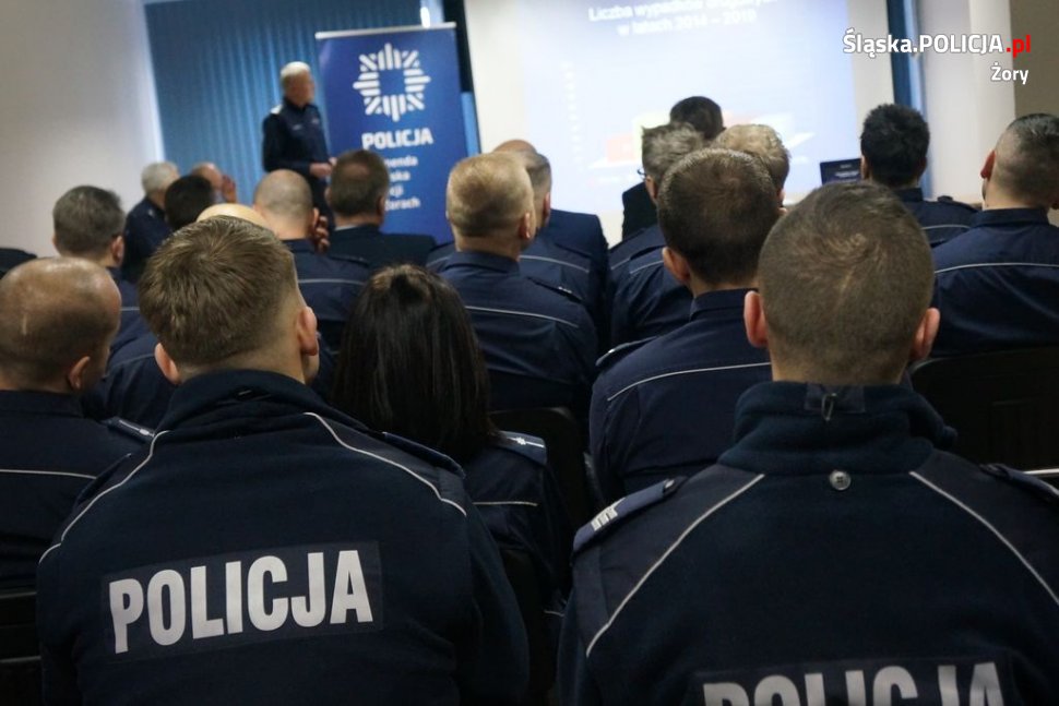 Odprawa roczna żorskich policjantów