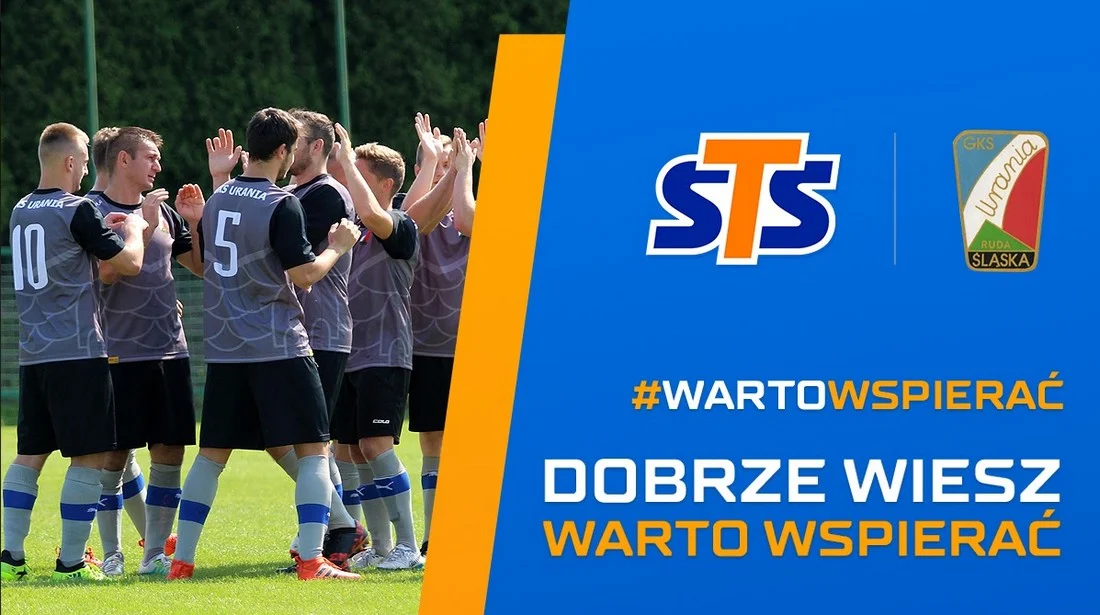 Klub GKS Urania Ruda Śląska ze wsparciem finansowym bukmachera STS