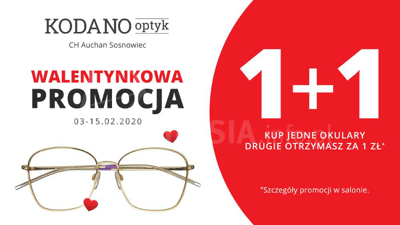 Walentynkowa promocja w salonie KODANO Optyk!