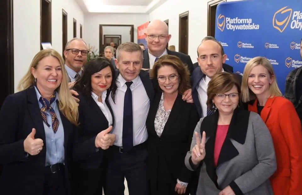 Izabela Leszczyna i Michał Gramatyka w sztabie wyborczym Małgorzaty Kidawy-Błońskiej