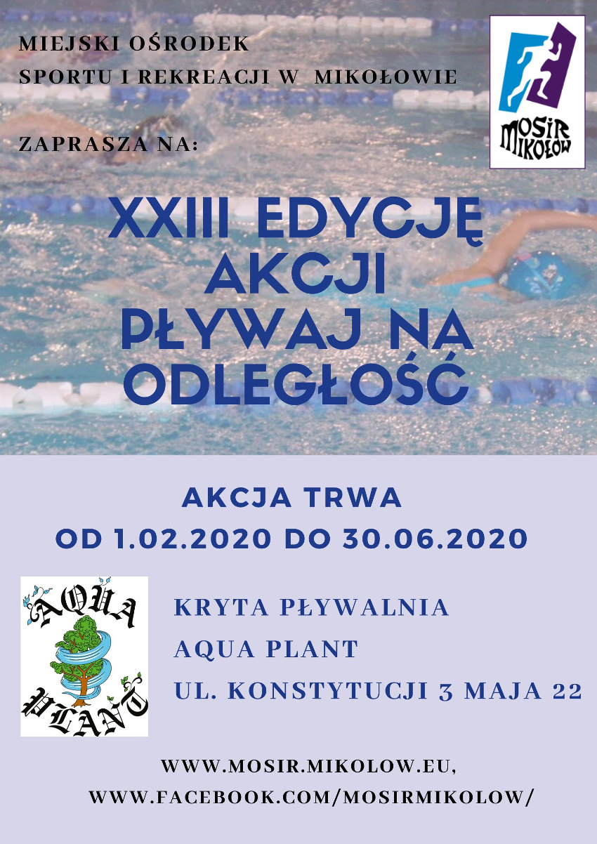 Podsumowanie XXII edycji akcji "Pływaj na odległość"