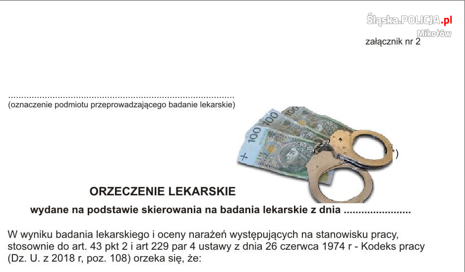 Usłyszał 45 zarzutów poświadczenia nieprawdy w orzeczeniu lekarskim