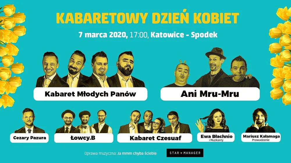 Kabaretowy Dzień Kobiet 2020. Kto wystąpi w Spodku?