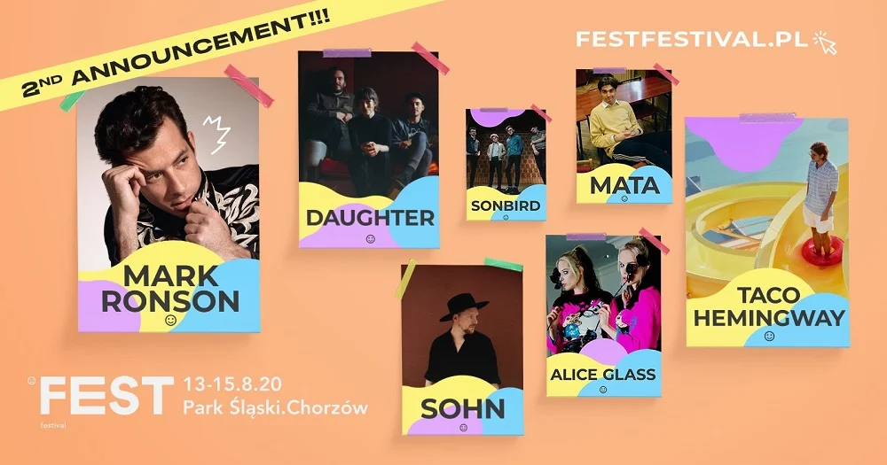 Mark Ronson headlinerem FEST Festivalu! Znamy kolejnych 6 nowych artystów!