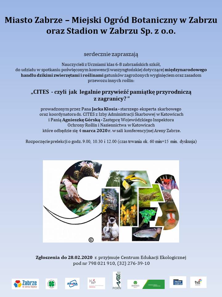 Prelekcja o międzynarodowym handlu dzikimi zwierzętami i roślinami na Arenie Zabrze