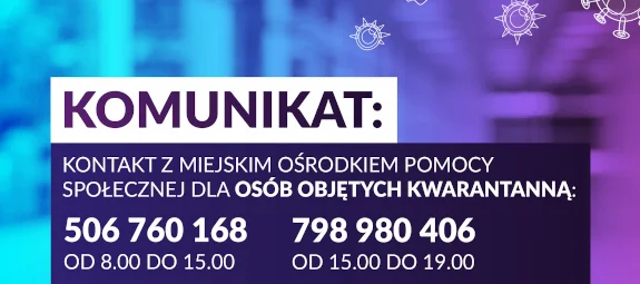Instrukcja pomocy żywnościowej dla osób potrzebujących objętych kwarantanną